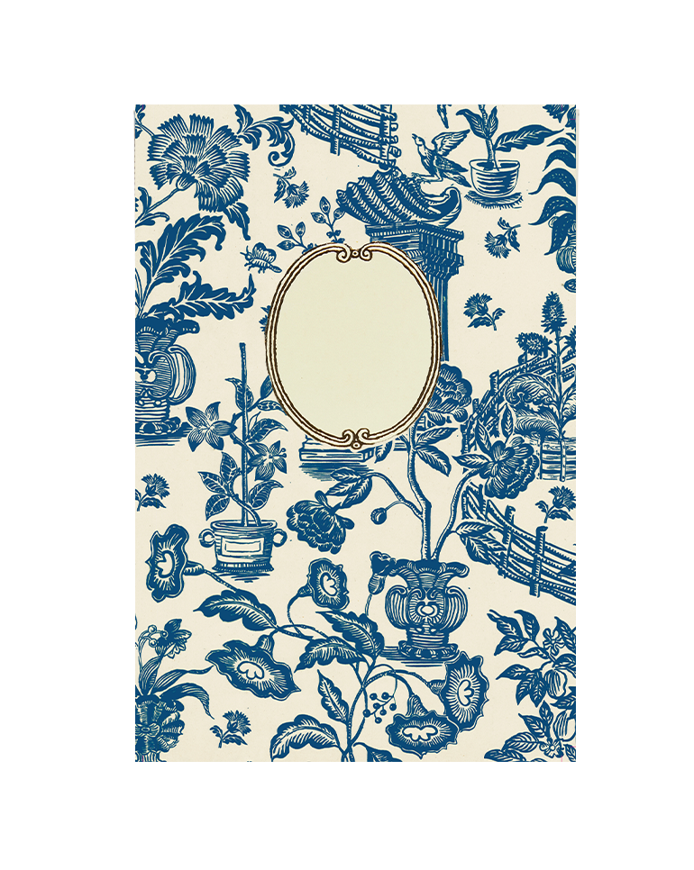 Cahier "Jardin indigo"