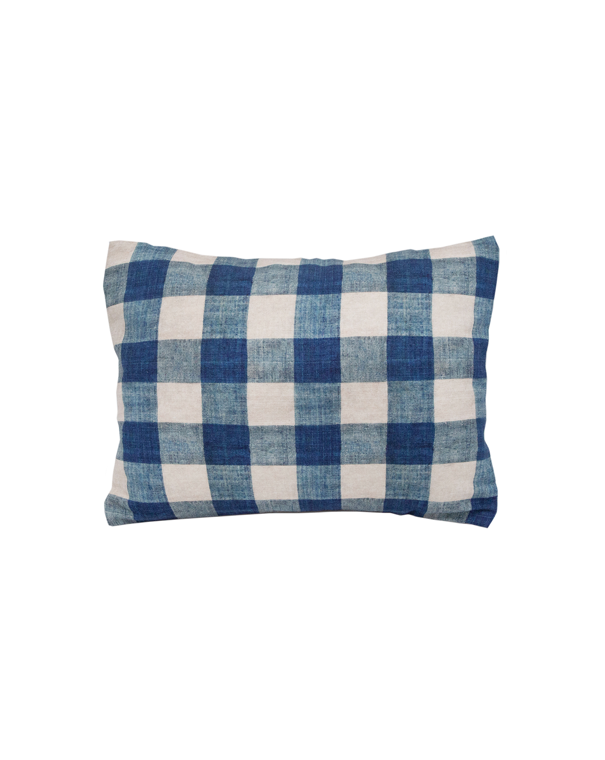 Coussin T1 "Carreaux indigo"