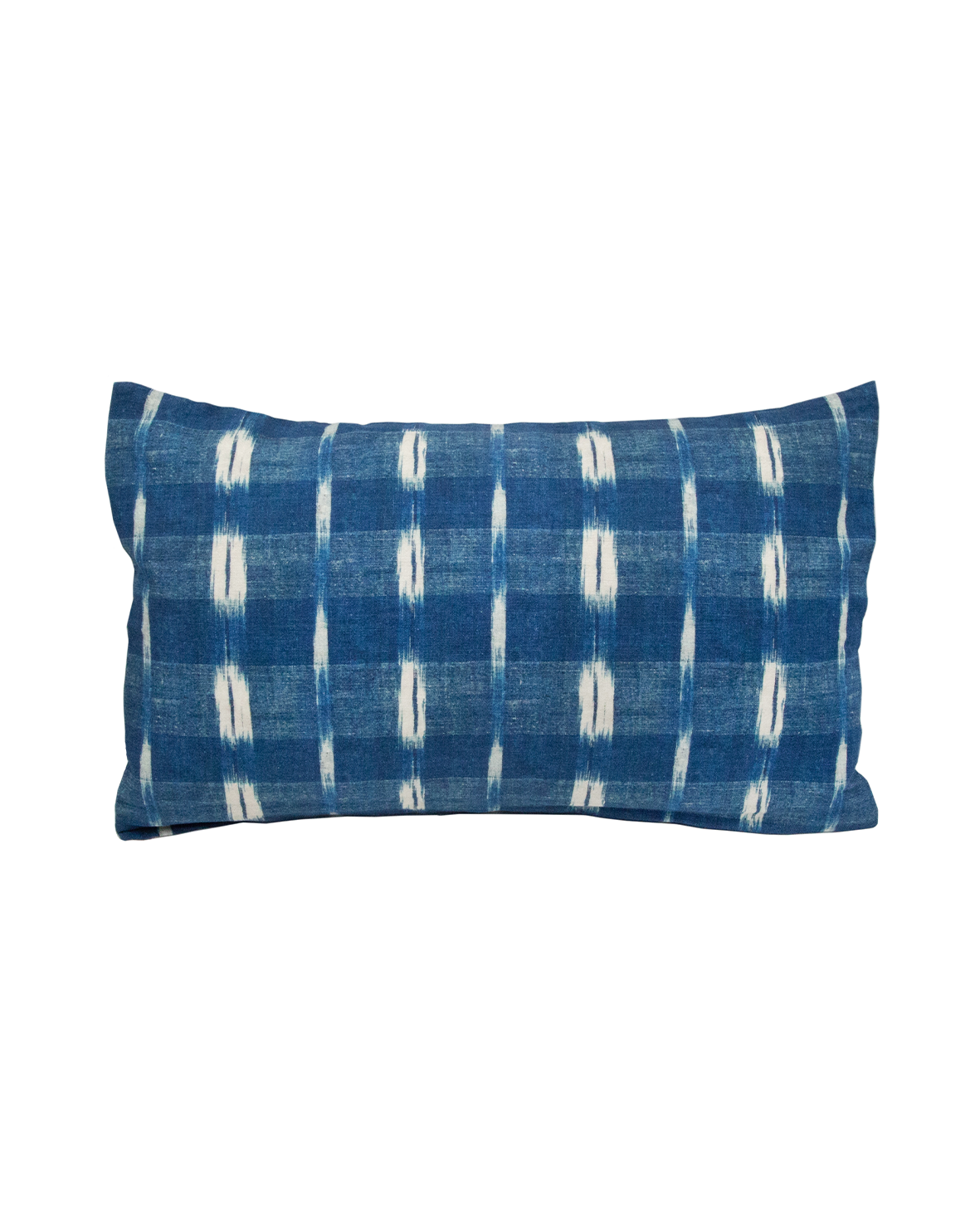 Coussin T2 "Flammé indigo"