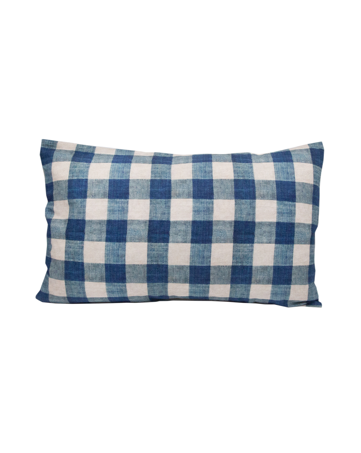 Coussin T2 "Carreaux indigo"