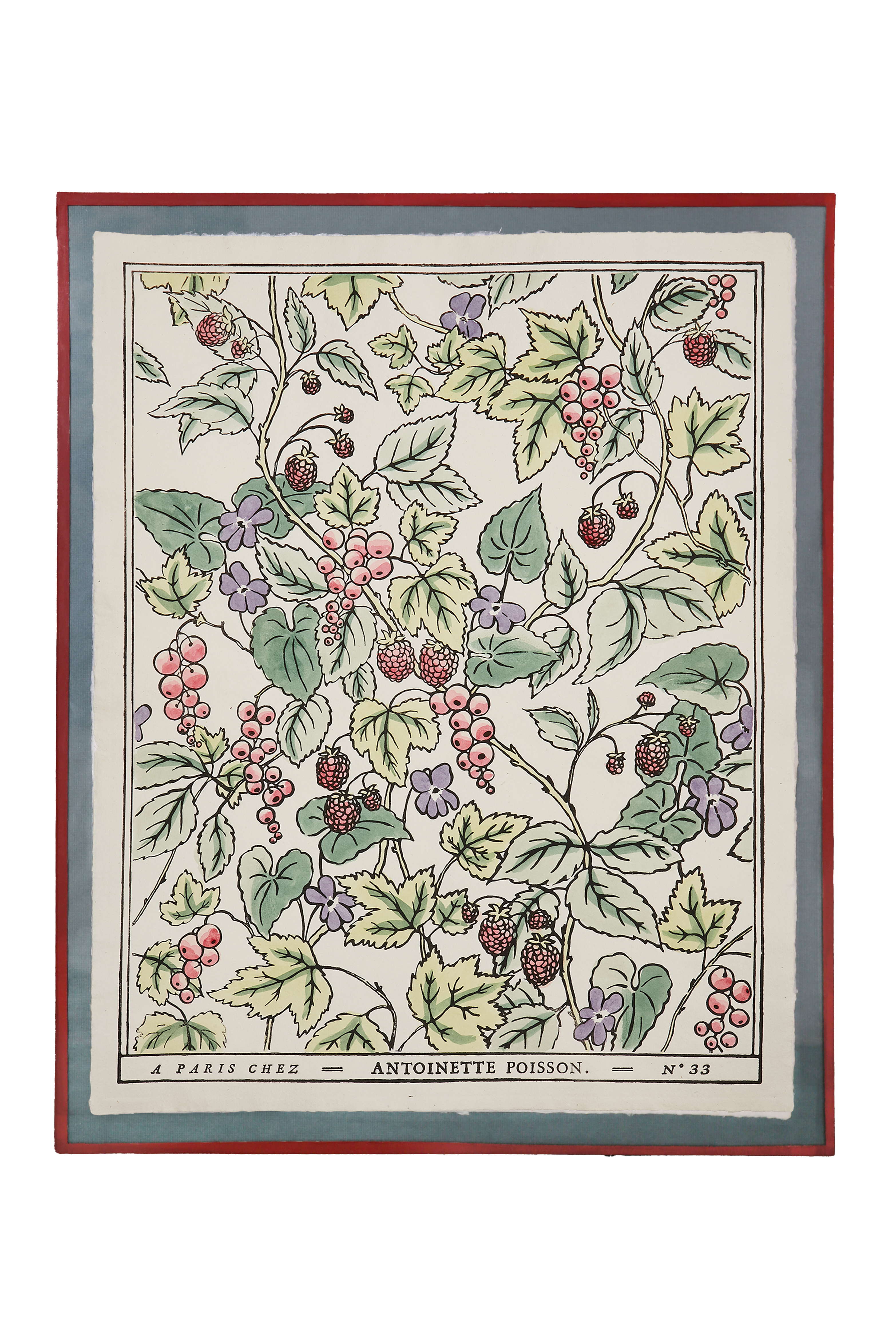 Framed domino paper "Puit d'amour"