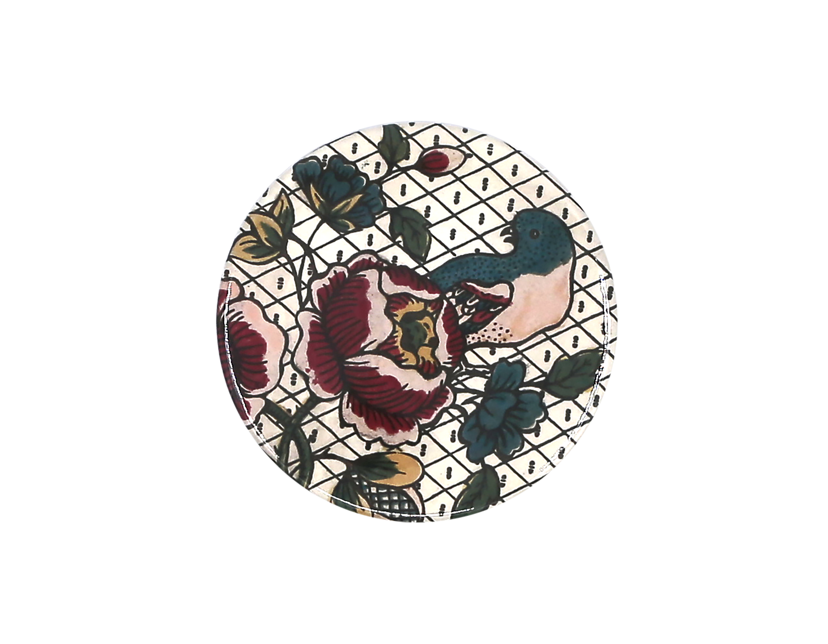 Pocket mirror "Rubans & Oiseaux"