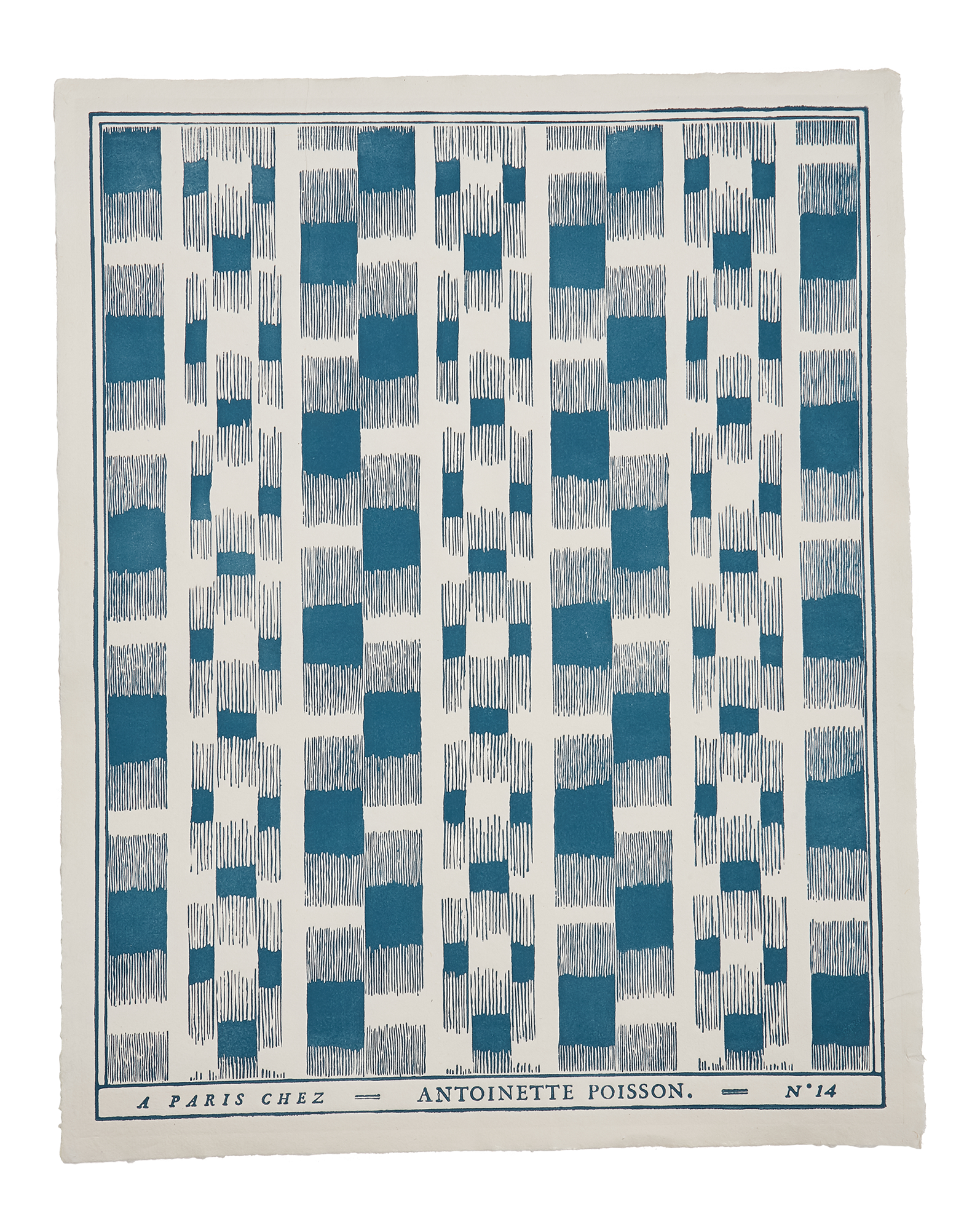 Papier dominoté "Ikat"