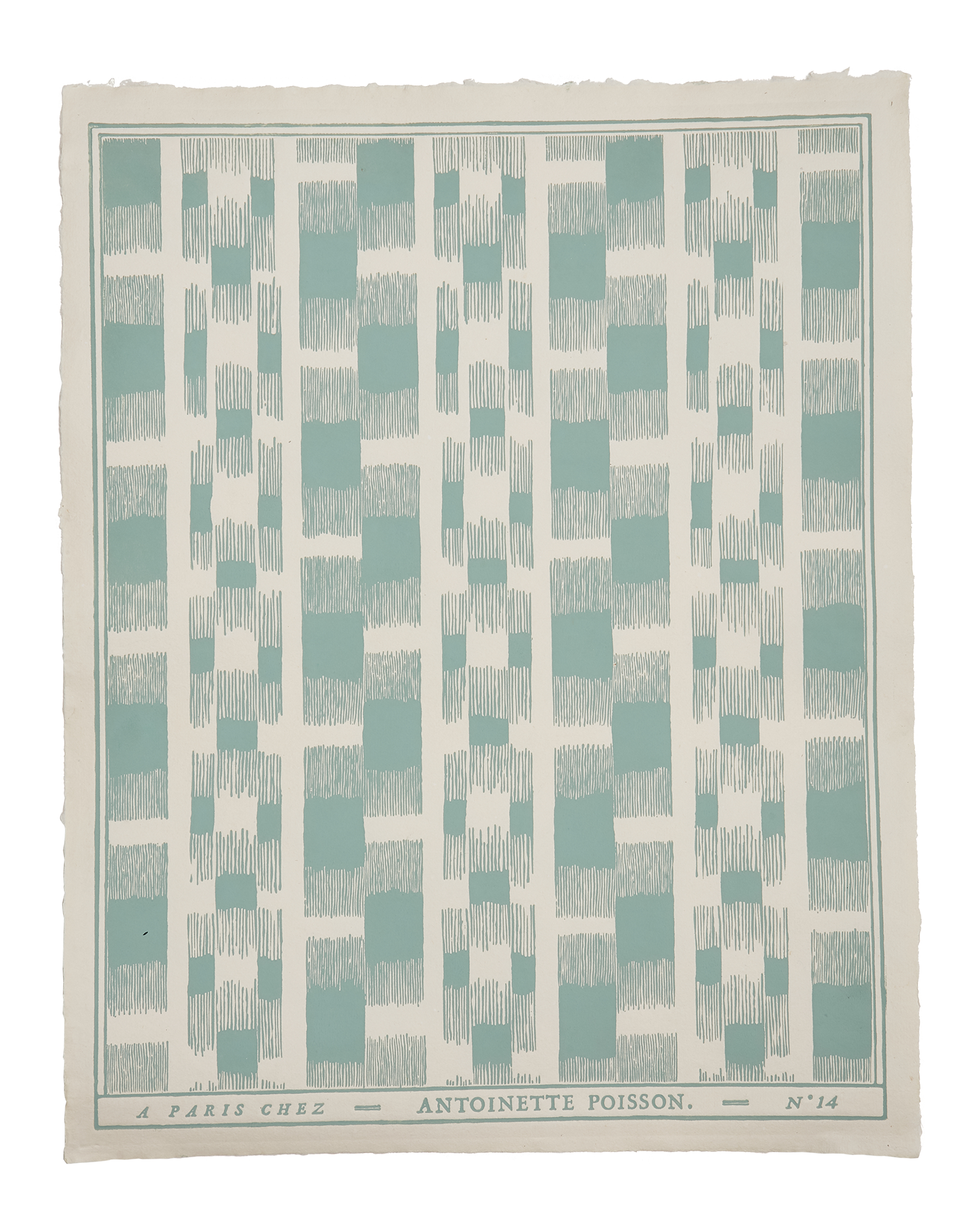 Papier dominoté "Ikat"