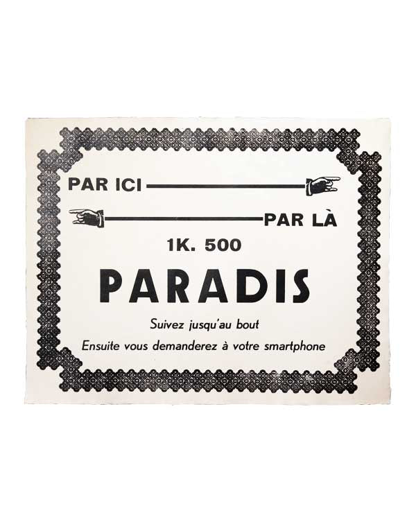 Poème Affiche "Paradis"