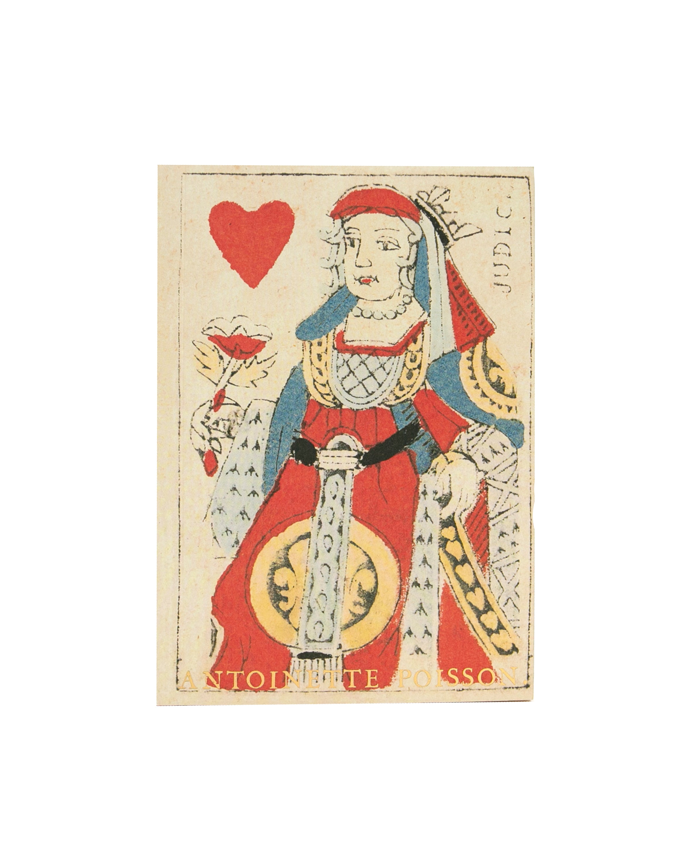 Petit cahier Cartes à jouer "Dame de cœur"