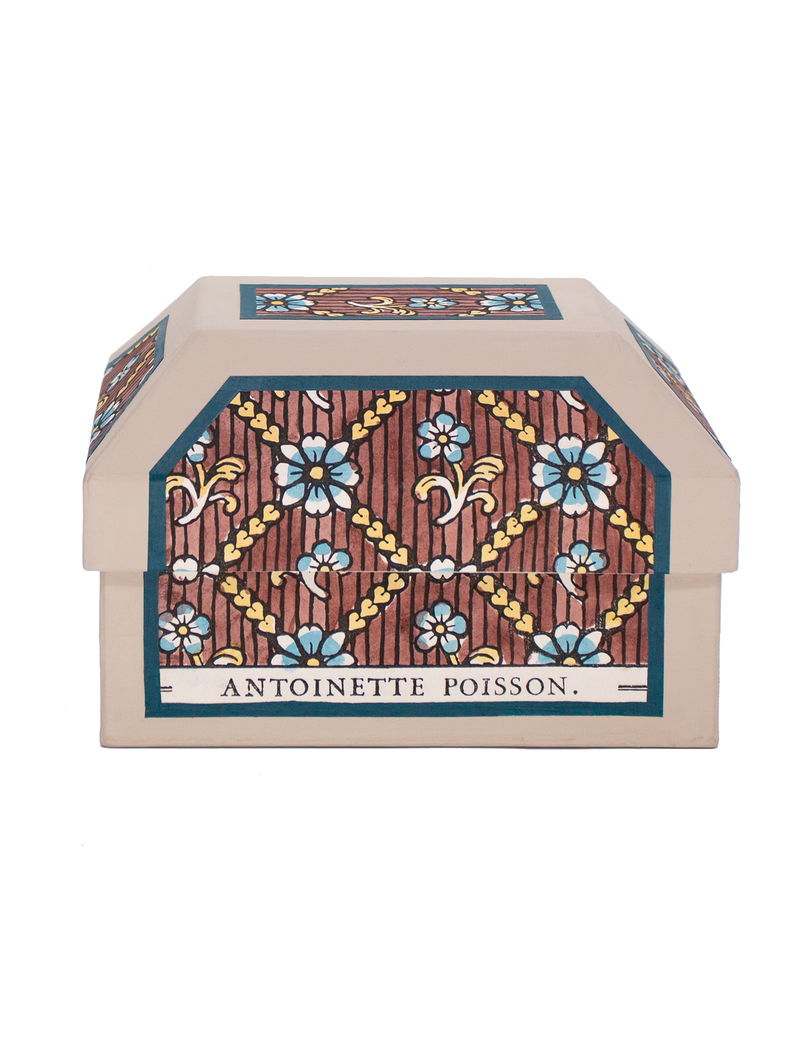 Small box "Coeurs garance"