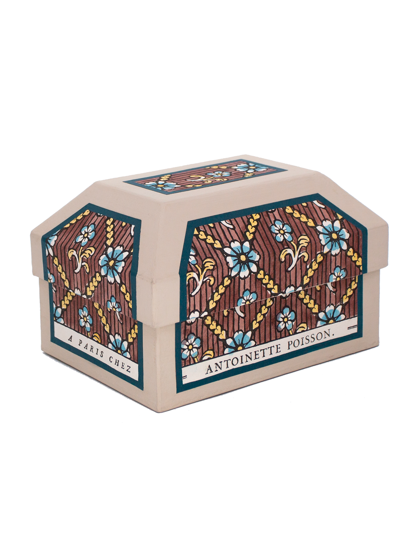 Small box "Coeurs garance"