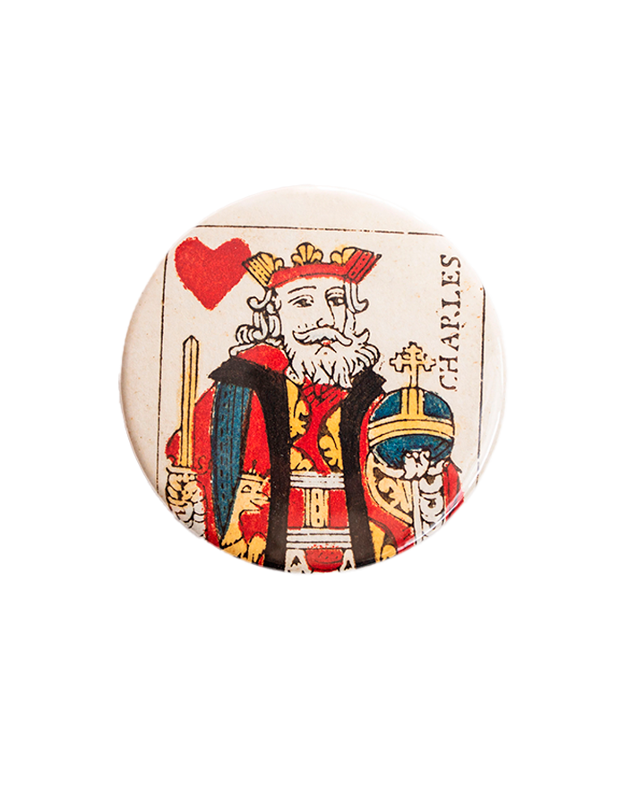 Miroir de poche "Roi de cœur"